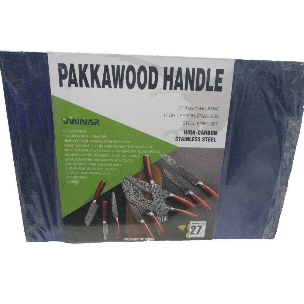 10-Piece Kitchen Knife Set With Wooden Block High Carbon Stainless Forged